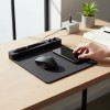 MOUSEPAD Kablosuz telefon şarj özellikli (Keten dokulu Suni Deri kaplama.)