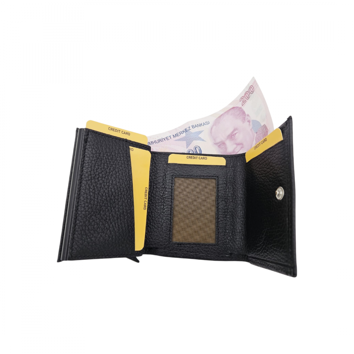 Hakiki Deri Mekanizmalı Kartlık & Cüzdan