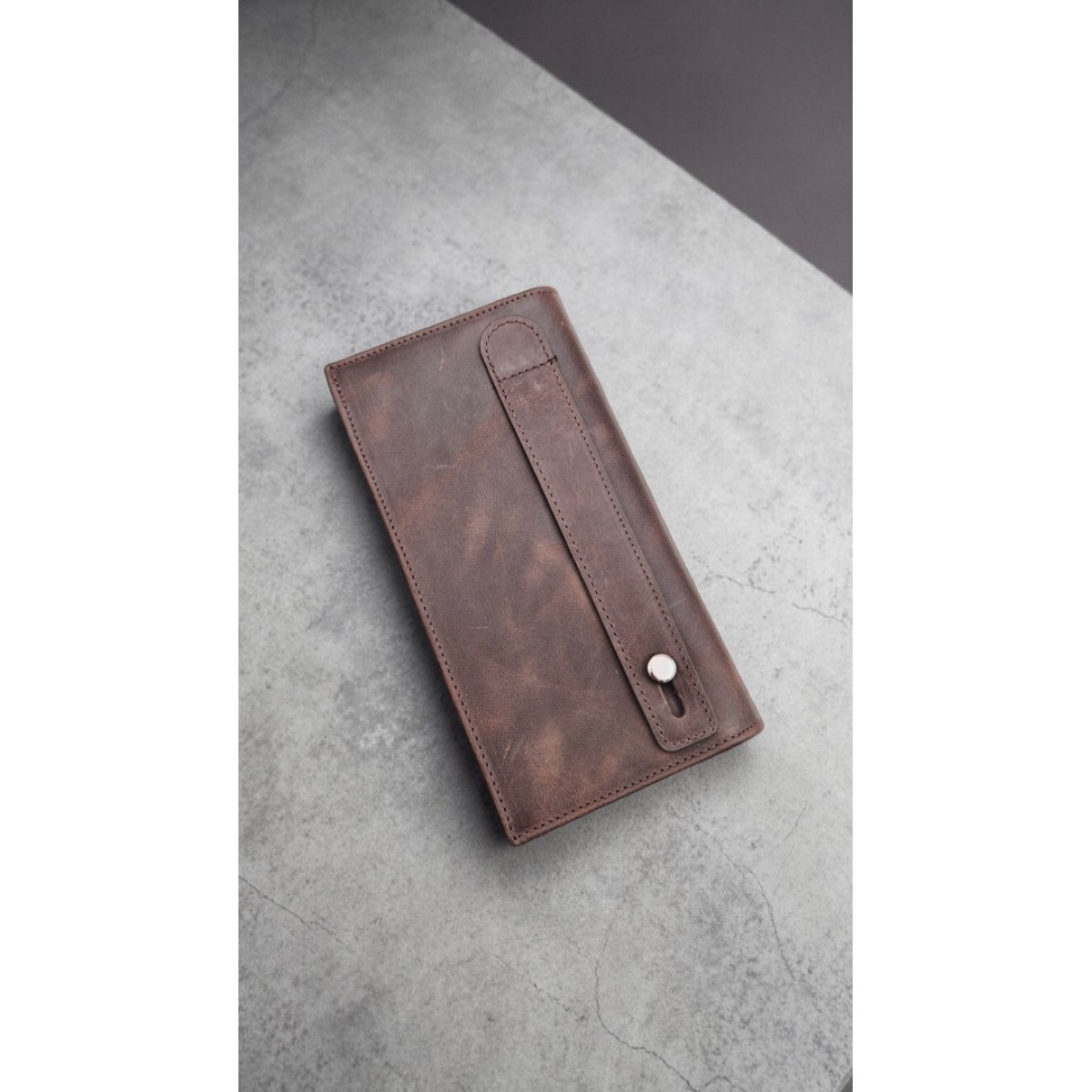 Hakiki Deri El Bantlı Unisex Cüzdan